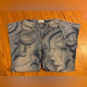 Abercrombie Kids Blue Patterned Jeans